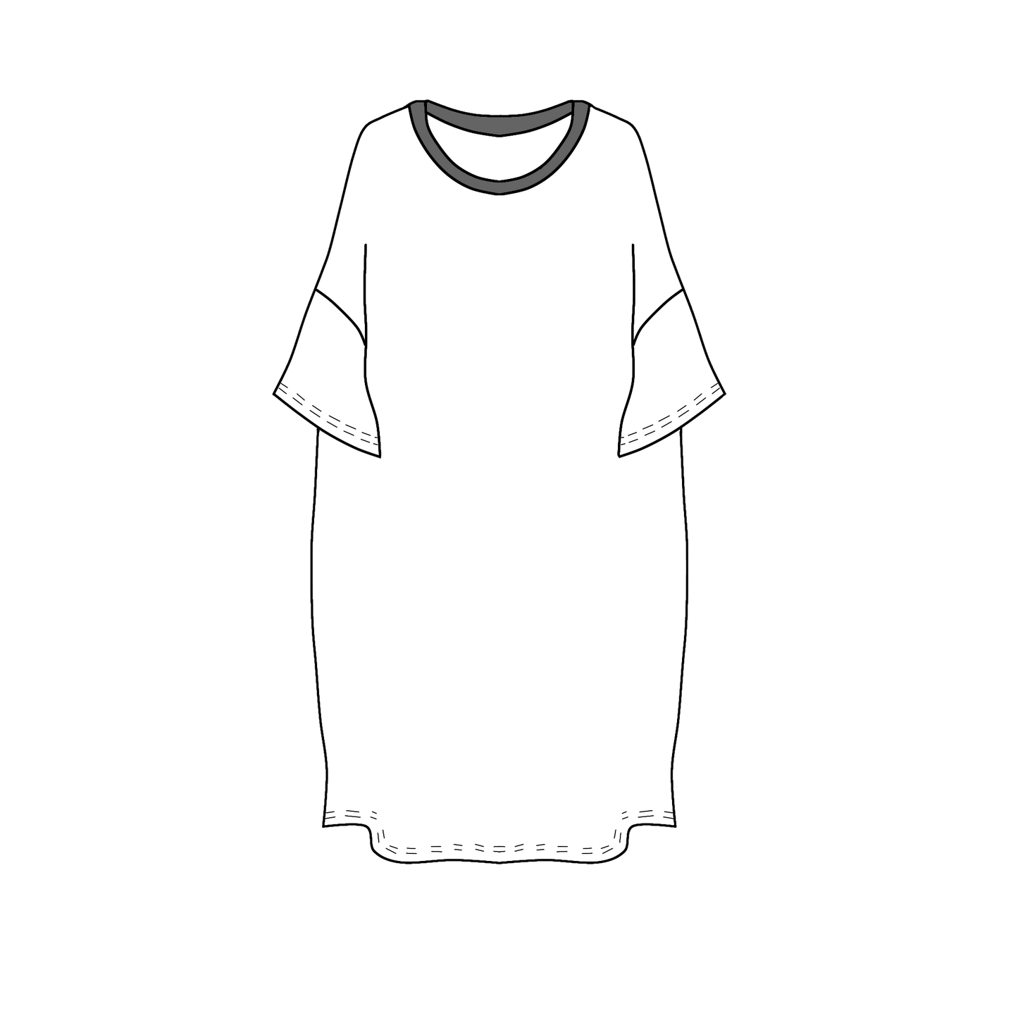 Dan Adult Oversized Tee - Oh Sew Winter