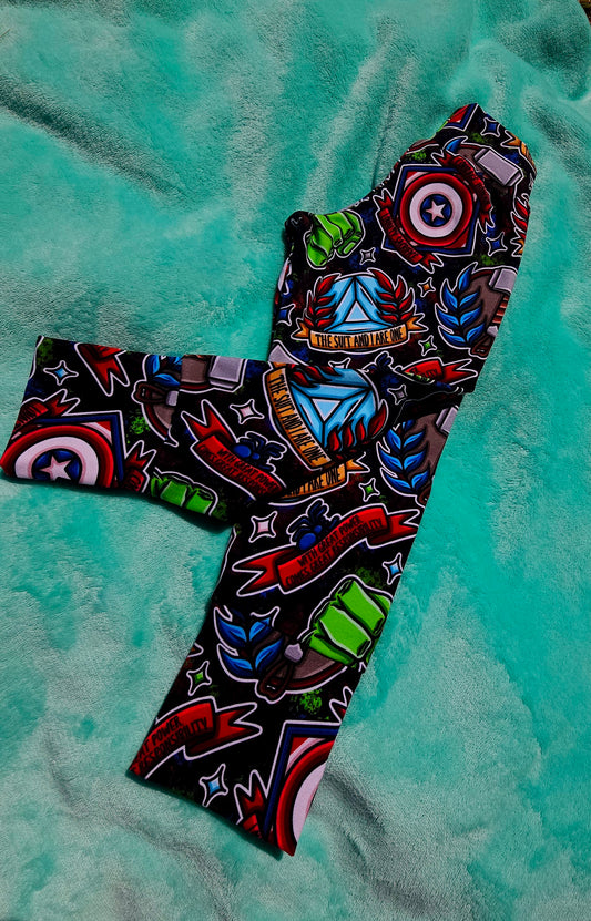 18-24m Isaac Leggings - Superheroes