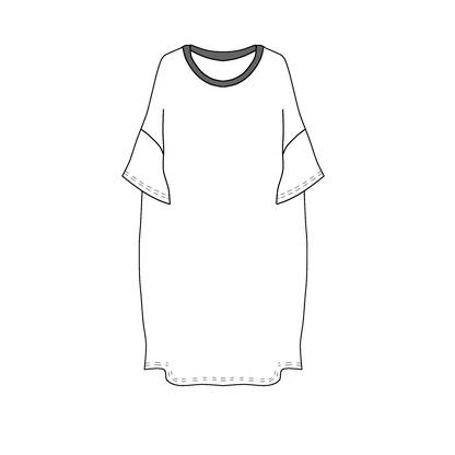 Dan Adult Oversized Tee - Oh Sew Spring